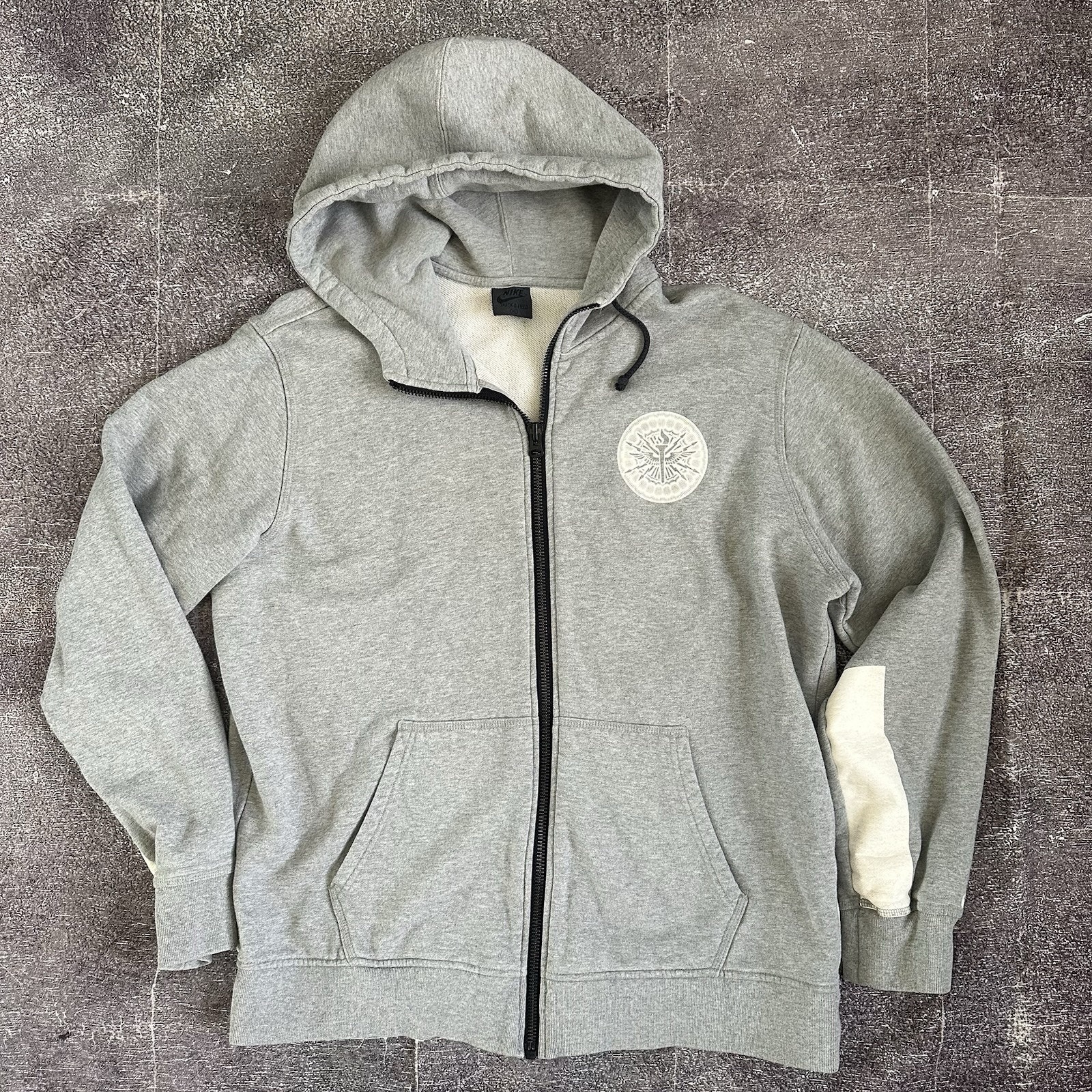 Men's Nike Team Usa Track & Field Usatf Heather Gray Warm Up Hoodie Jacket Sz Xl